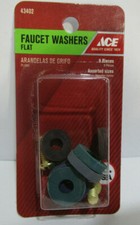 Lot of 10 Ace 9 Piece Synthetic Rubber Flat Faucet Washer Assortment Kits 43402