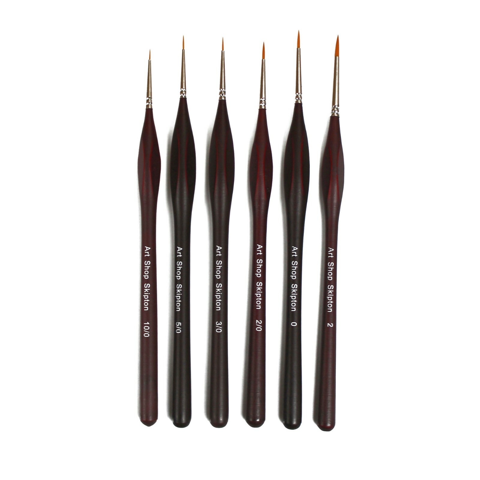 Extra Fine Detail Miniature & Model Triangular Grip Paint Brush Set of 6