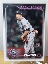 VICTOR VODNIK 2024 Topps Series Two Baseball Rookie Card #607 Colorado Rockies P