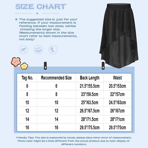 AU Kids Girls Ballet Wrap Skirts Chiffon Tie Up Dress Dance Practice Dancewear - Picture 66 of 69