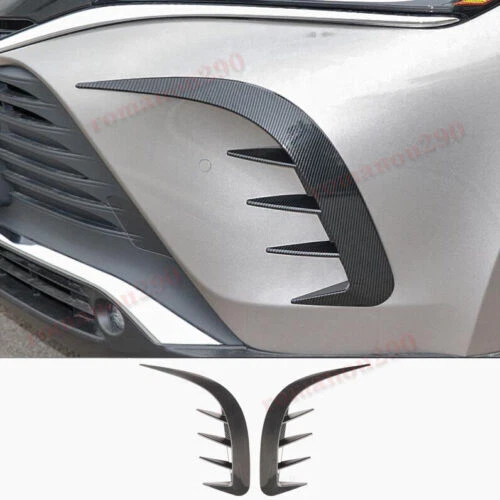For Toyota Venza 2021-2023Carbon Fiber New Front Bumper Vent Molding Cover Trim - Изображение 2 из 4