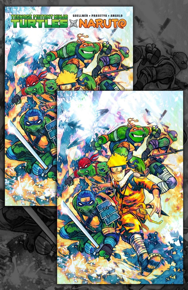 🍕 TMNT X NARUTO #1 - TRADE & VIRGIN EXCLUSIVE SET- LTD TO 500 *11