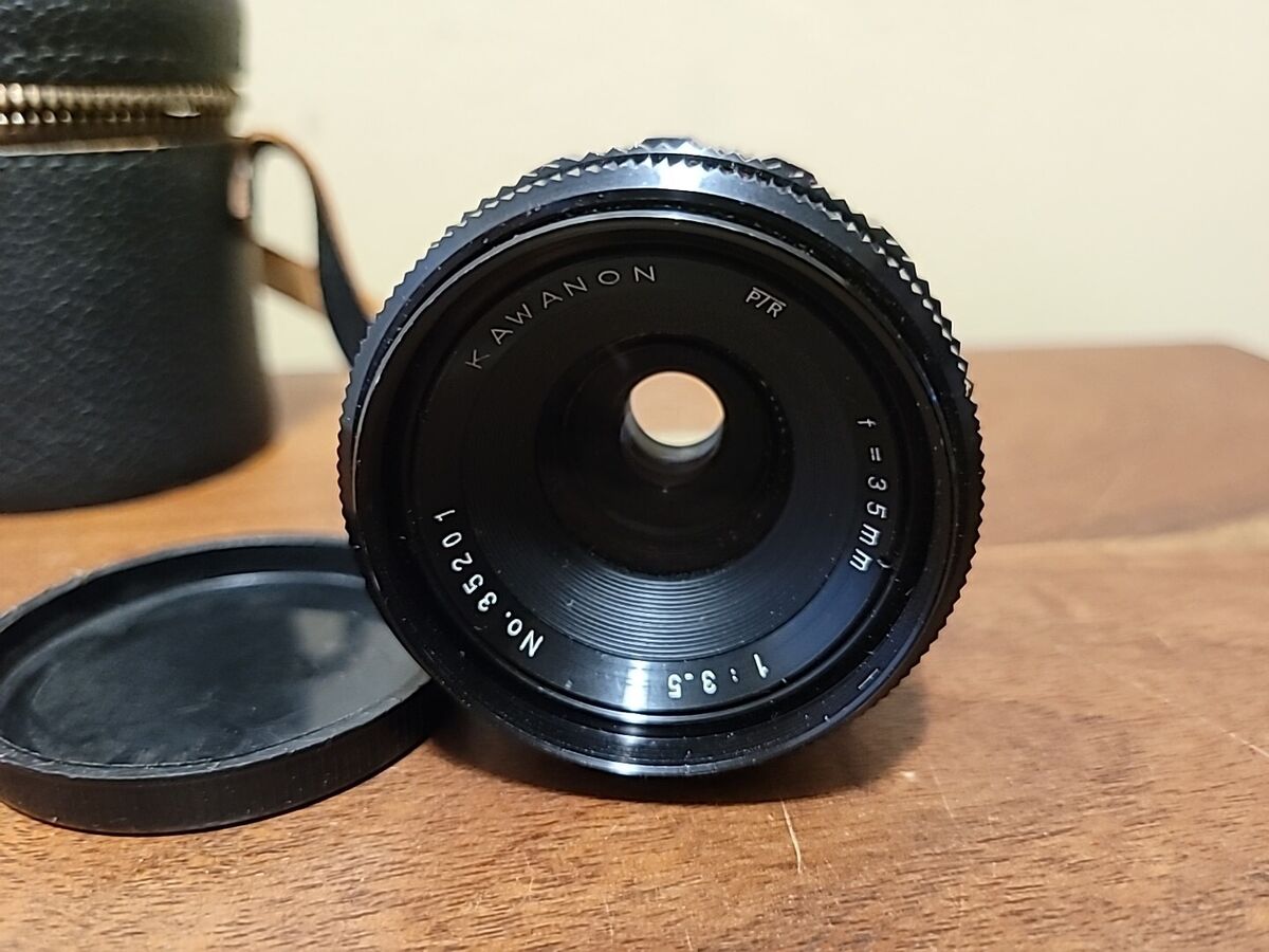 Kawanon PTR 35mm f/3.5 - No. 35201 Lens T2/M42 Mount With Kawanon PTR 35mm f/3.5 - No. 35201 Lens T2/M42 Mount With