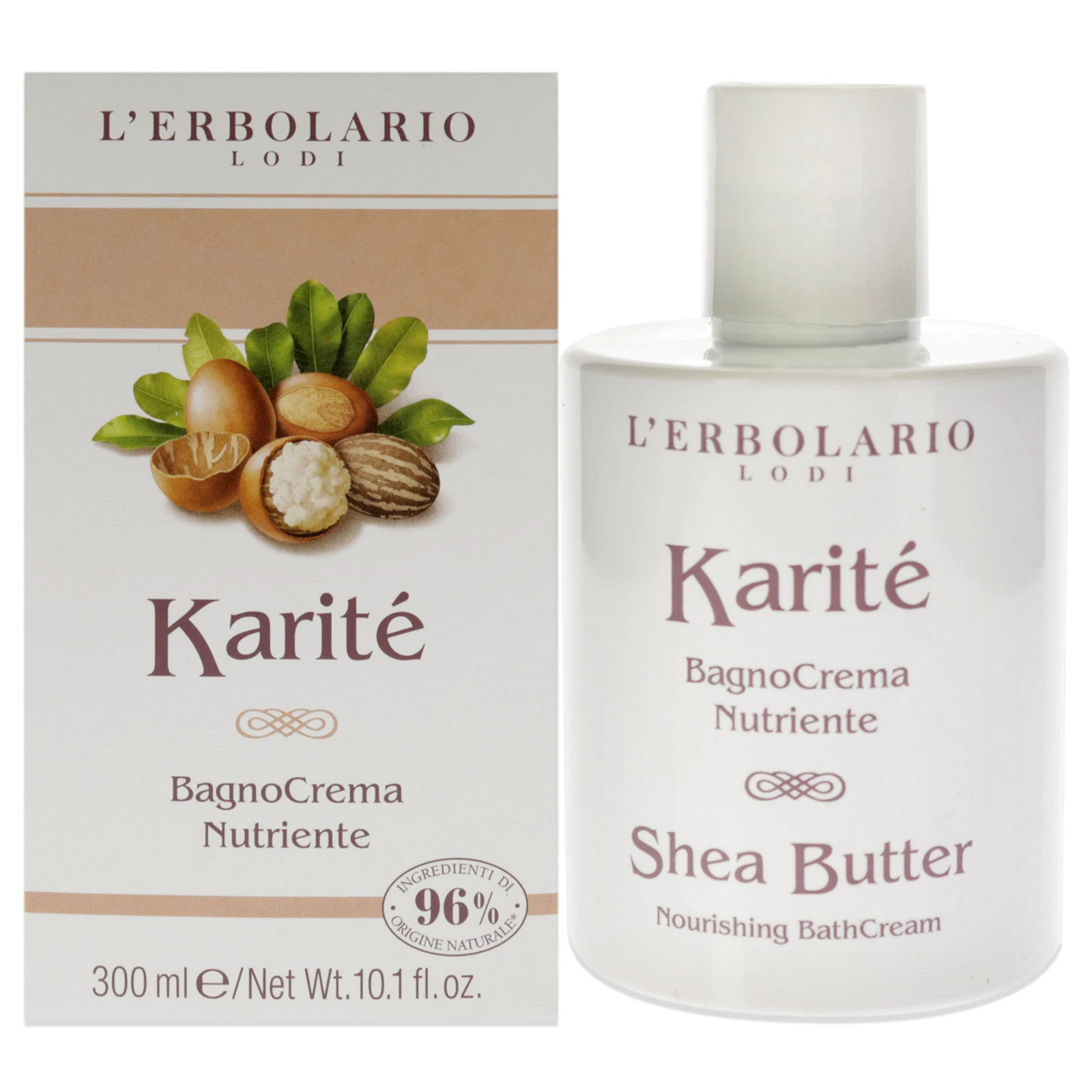L'Erbolario Shea Butter Nourishing Bath Cream - 10.1 oz Body Wash