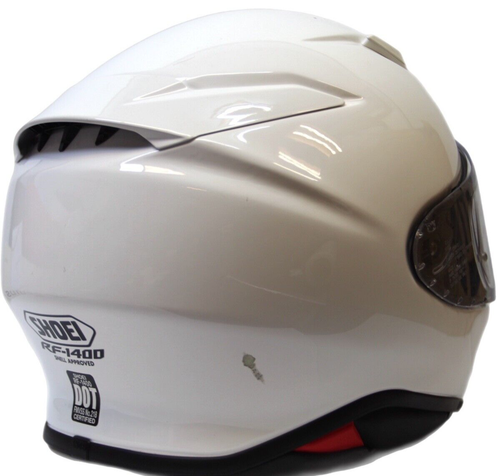 Shoei RF-1400 Full Face Motorcycle Helmet White with Red Large Size L - Picture 8 of 16