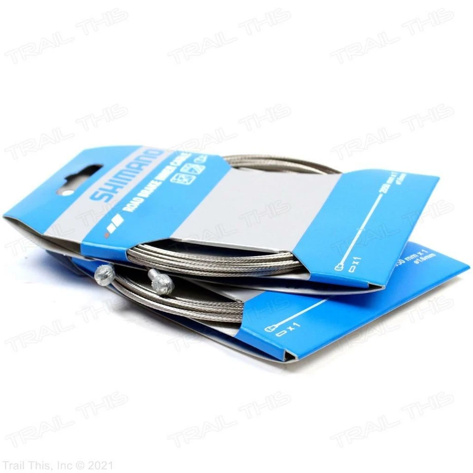 Two (2) Pack Shimano Road Bike Brake Inner Cables SUS Stainless 1.6mm x 2050mm - Image 2 of 3