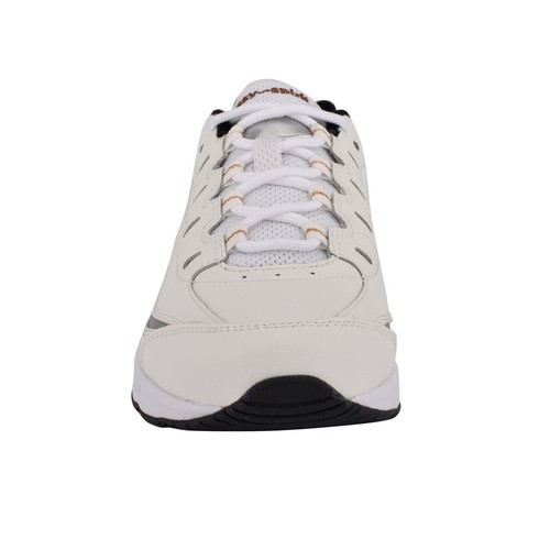 NEW EASY SPIRIT WHITE LEATHER WALKING COMFORT SNEAKERS SIZE 8.WW EXTRA WIDE - Picture 6 of 6