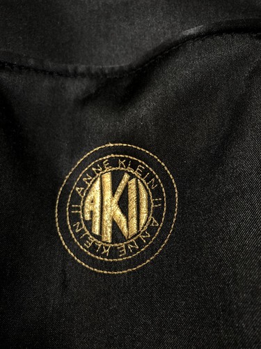 ANN KLEIN II Black Satin Backpack Purse - Picture 2 of 12