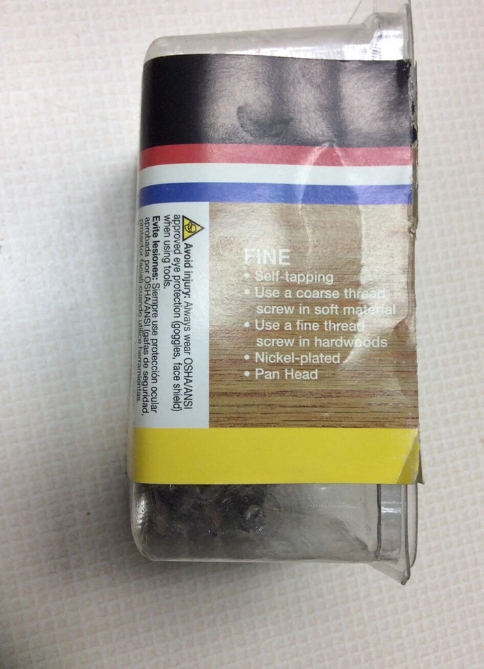 "Paquete de 100 tornillos de orificio de bolsillo General Tools 8498, rosca fina de 1-1/4""" Foto 2 de 4