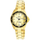 Invicta Stainless Steel Case Yellow Gold Band Wristwatches