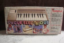 T39/ ORGUE ELECTRIQUE PIANO ORANGE BONTEMPI B101 VINTAGE TBE + BOITE