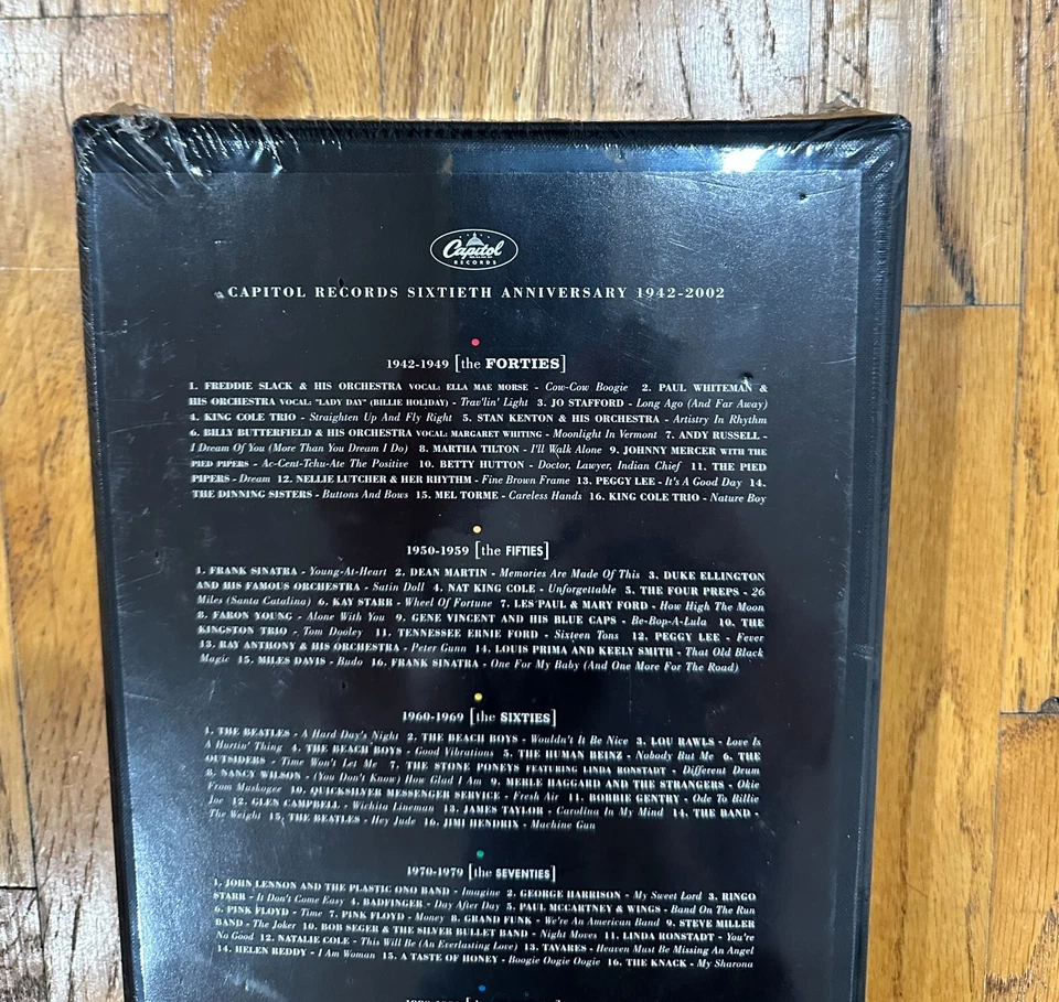 CAPITOL RECORDS 60TH ANNIVERSARY CD BOXED SET w/ Pic Book 1942-2002 Sealed - Image 4 of 4