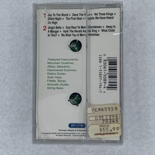 Smoky Mountain Christmas Featuring Hand Crafted Instruments Cassette New Sealed - Picture 2 of 2
