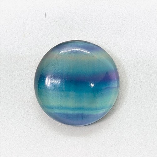 Piedra preciosa suelta cabujón fluorita púrpura natural para joyería 55 quilates ME-11849 - Imagen 3 de 5