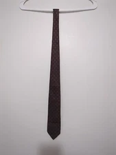 Vintage Robert Talbott Mark Shale Men's Necktie Silk Tie Brown Small Paisley