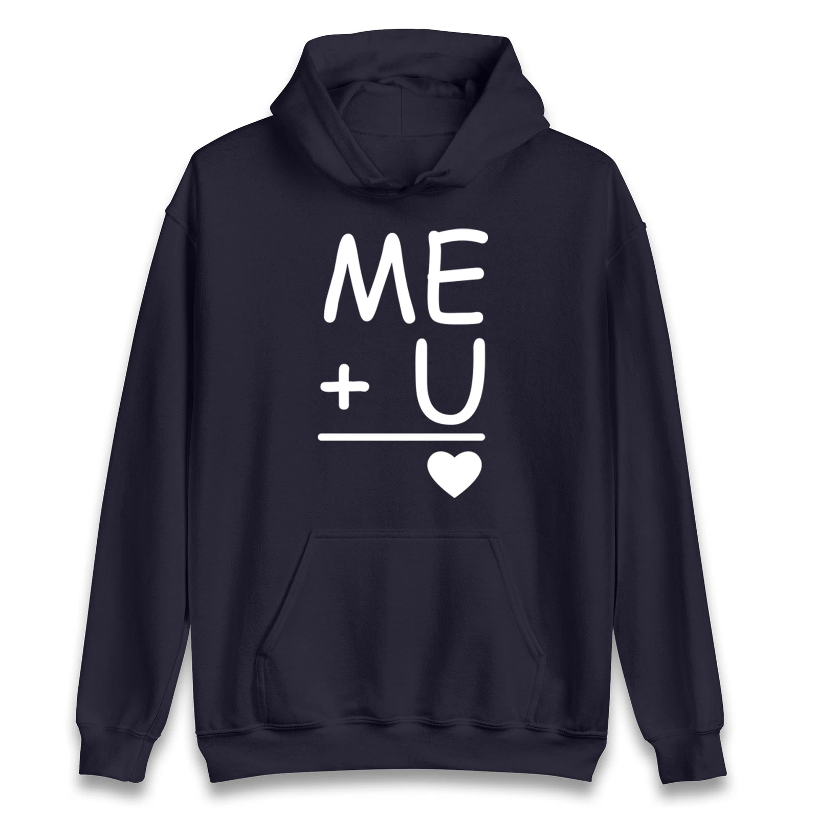 Felpa con Cappuccio Me+U Coppie San Valentino Ragazza Fidanzato Regalo San Valentino