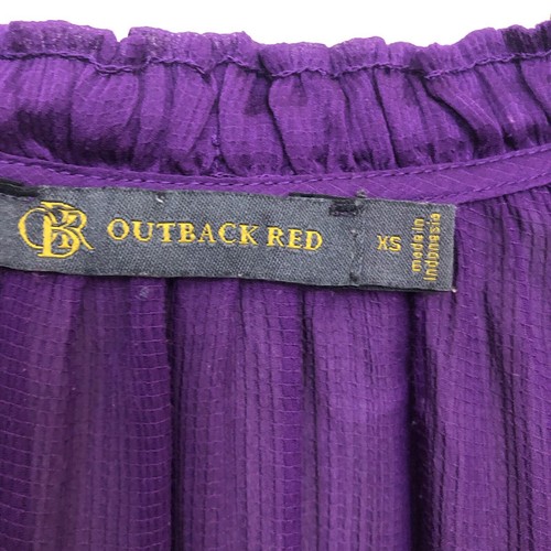 Chemisier haut paysan violet transparent OUTBACK ROUGE femme XS transparent neuf sans étiquette - Photo 13/14