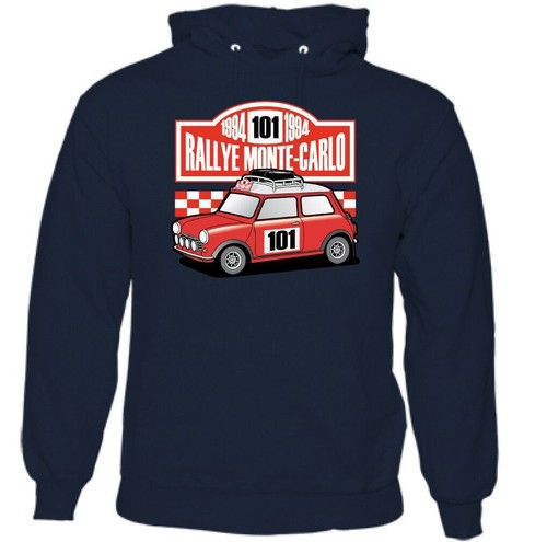 Rallye Monte Carlo Mens Classic Mini Hoodie Rally Cooper Car Driver Top Racing - Picture 8 of 18
