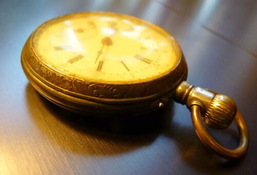 Taschenuhr, silber, Spiral bregut, 15 rubis, 47 mm - Bild 4 von 11