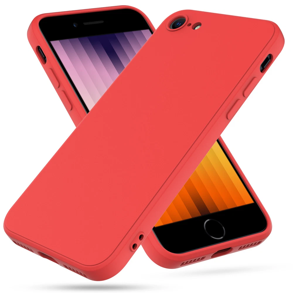 Phone Case For iPhone 7 8 SE 2nd 3rd 2022/2020 Liquid Silicone Screen Protector Phone Case For iPhone 7 8 SE 2nd 3rd 2022/2020 Liquid Silicone Screen Protector