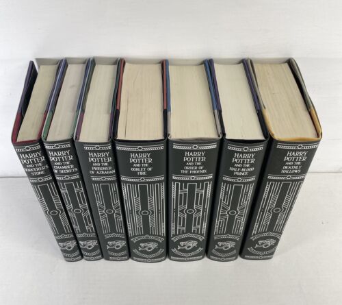 Harry Potter Complete Custom Slytherin Art Hardcover Set Books 1-7 J.K. Rowling - Picture 2 of 9