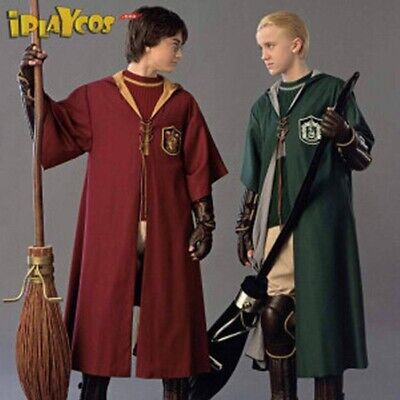 Harry Potter Childrens/Kids Quidditch Slytherin Costume Robe