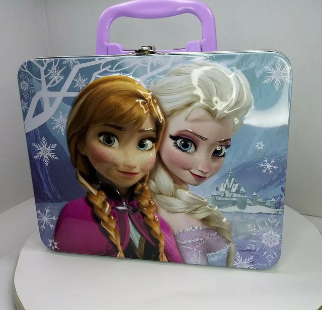 DISNEY Frozen Elsa & Anna Metal Lunch Box with 48-Piece Puzzle | eBay