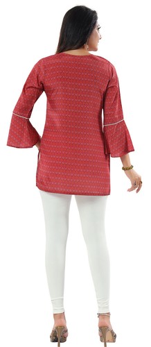 Hilo Bordado Arte Seda Mujeres Prenda para el torso indio Kurti Túnica Kurta Camisa Vestido CK07 - Imagen 2 de 6