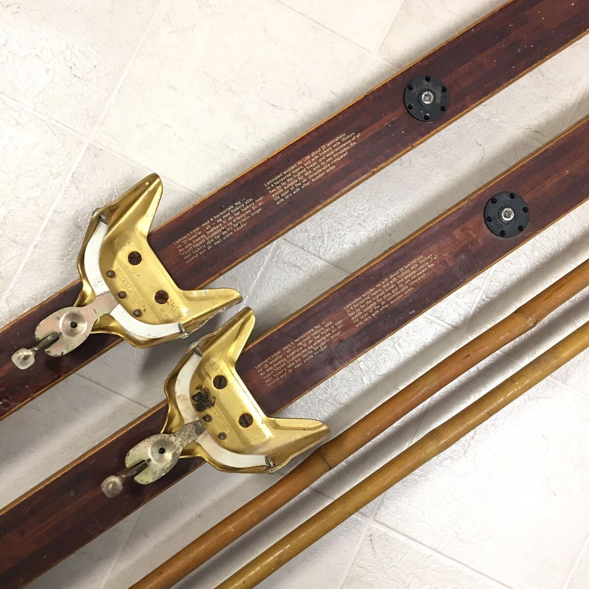 Bonna Nor Lett Turski Cross Country Skis Vintage Hickory Bonna Nor Lett Turski Cross Country Skis Vintage Hickory