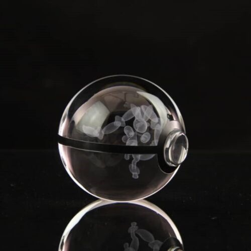 Pokemon 3D Crystal Ball Pokeball Mew Gengar Pikachu Night Light 8cm XL Size - Picture 149 of 226