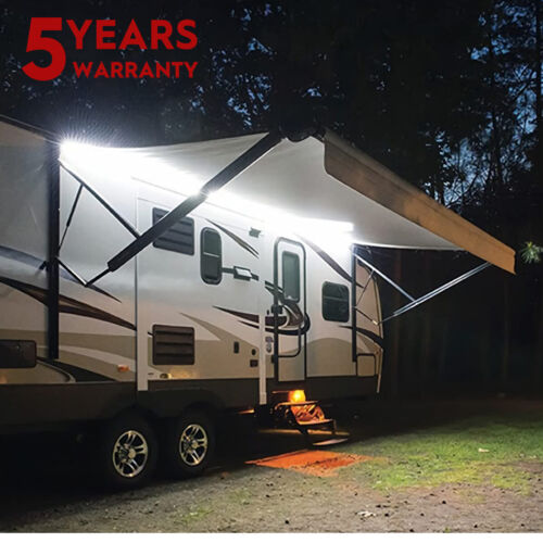 For Dometic 9100 Series RV Awning Party Bright White Led Light Strip 12V DC