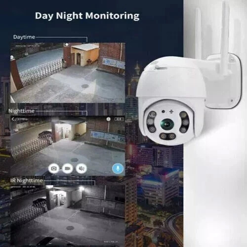 2X TELECAMERA ESTERNA ICSEE CAM PTZ WIFI CAMERA WIRELESS ESTERNO SMART ZOOM - Foto 5 di 6