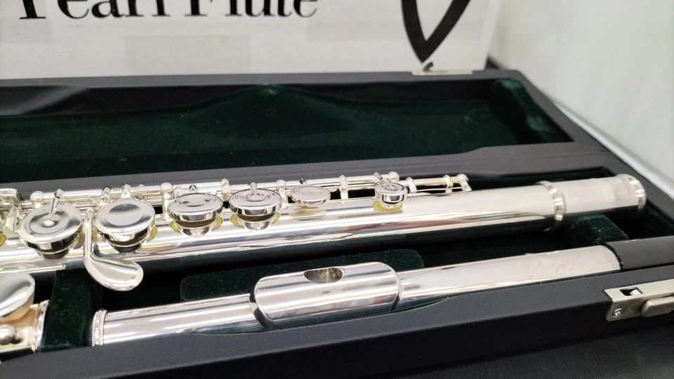 Pearl PF-665E Flauto E-meccanismo placcato argento usato con custodia rigida - Immagine 3 di 4