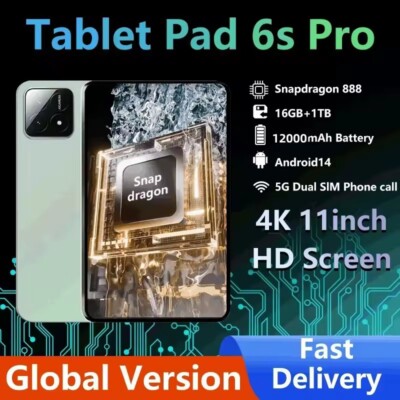 2024 Global Version Original Pad 6S Pro Android 14 Tablet 11inch 4K 16GB+1T