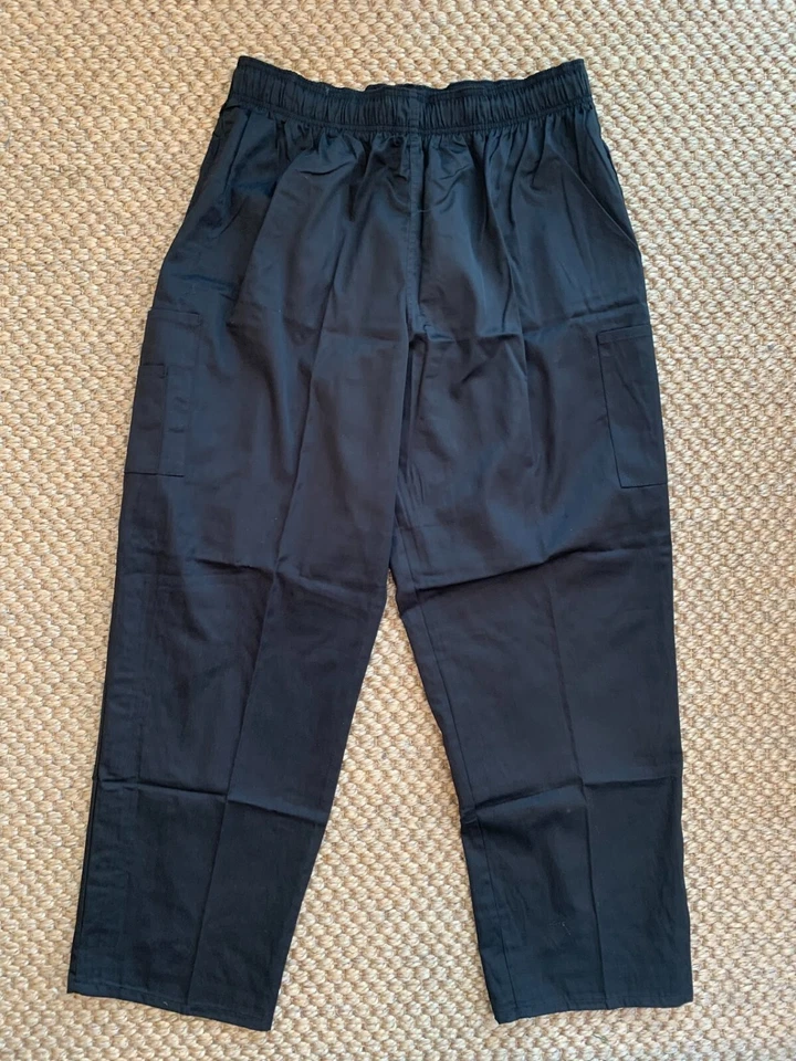 Natural Uniforms 2X 3 PK Unisex 6 Pocket Chefs Pants Black MSRP $59.79 NWT - Image 3 of 4