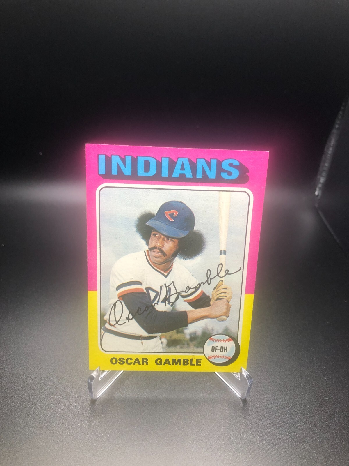 1975 Topps Mini - Oscar Gamble #213 - Cleveland Indians - Great in his day