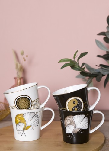 Goebel Coffee-/Tea Mug Ginkgo Schwarz Lotus Serie 23500931 - Bild 6 von 6