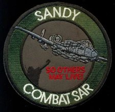 USAF A-10 Aircraft SANDY COMBAT SAR Patch K-2