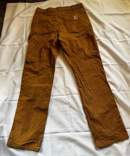 Neu ohne Etikett Carhartt 32 x 34 robuste flexible entspannte Passform Duck Utility Arbeitshose BN3279-M - Bild 4 von 11