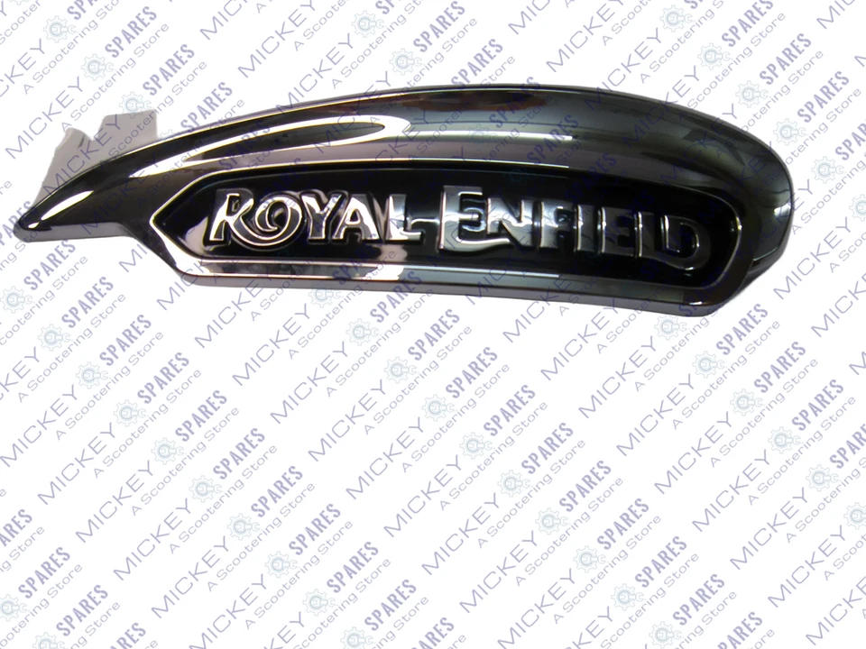 Set emblema distintivo serbatoio benzina carburante per moto Royal Enfield Me... - Immagine 4 di 4