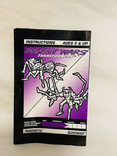 VTG 1997 Transformers Beast Wars Scavenger Transmetals Predacon Complete - Picture 6 of 7