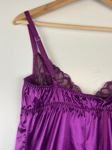 The Escanté Collection Women's Nightdress & Thong Raspberry Color Size XL / 38 - Picture 7 of 12