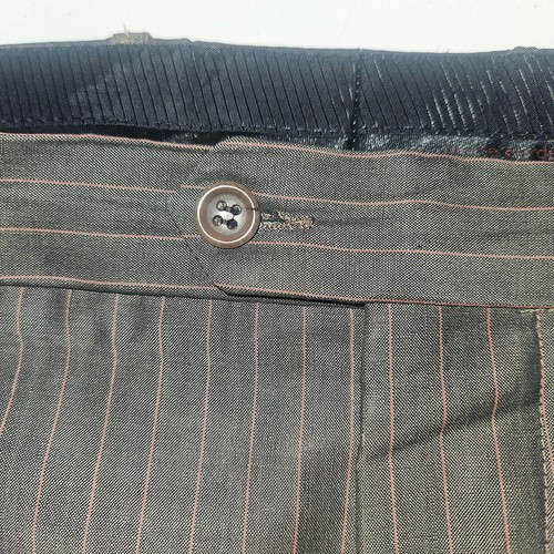 Herren PIERRE CARDIN Premium grau GESTREIFT 2 TEILER Anzug UK 42R W36" L31" *SEHR GUTER ZUSTAND* - Bild 11 von 13