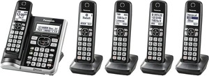 Panasonic-Link2Cell-5-Handset-Bluetooth-DECT-6-0-LCD-Backlit-for-Smartphones