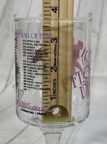 (2) Vtg The 1988 Florida Derby Captain Morgan Derby Daiquiri 6" Pedestal Glass - Picture 9 of 13
