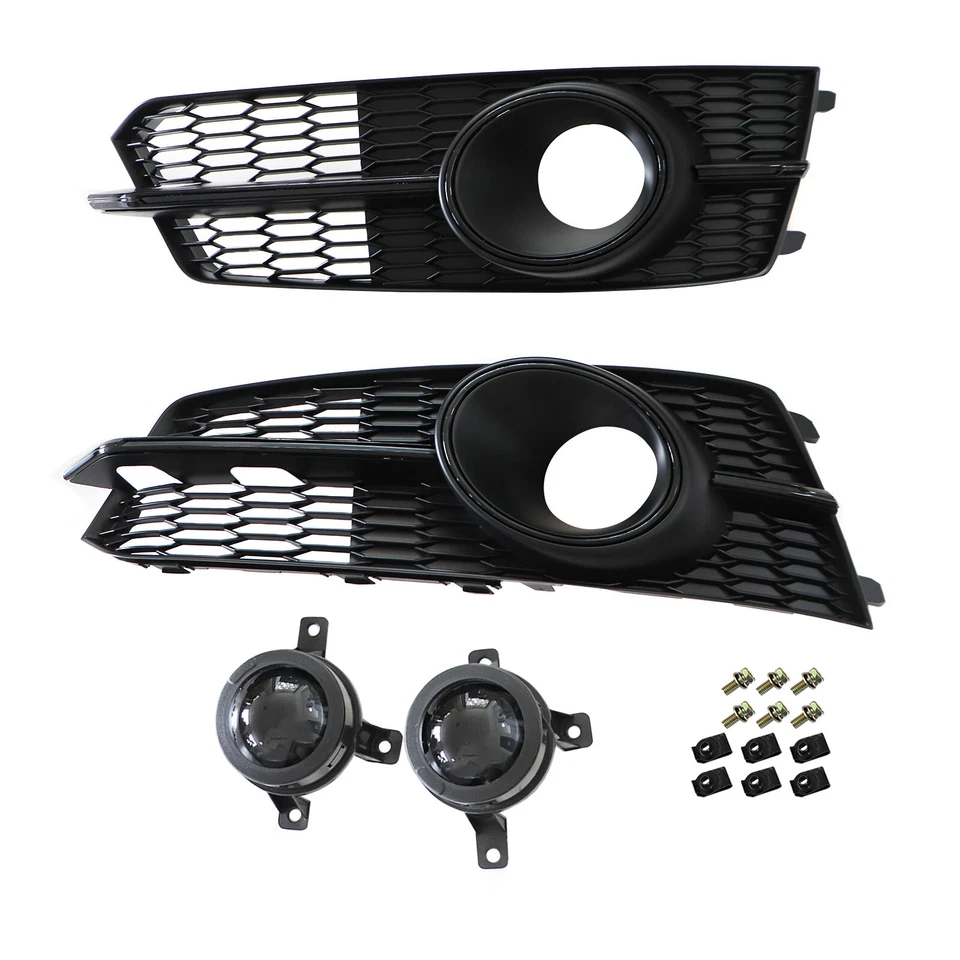 Grelha frontal de malha de favo de mel para Audi A6 S6 RS6 2016 2017 2018 - Imagem 2 de 4