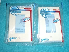 LOT OF 2 LEVITON PROGRADE QUALITY UNBREAKABLE BEIGE DECOR PLATE 3/8" LARGER~ NEW