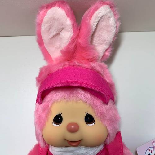 Sekiguchi Monchhichi Pop'N Candy Club Chimutan 11.81" Pink Plush Toy Rare 2020 - Picture 3 of 11