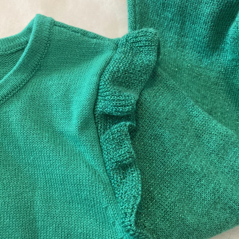 lily pulitzer Girls Caila Sweater Dress Botanical Green Metal Small $98 - Image 3 of 4