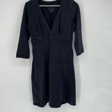 Patagonia Black 3/4 Sleeve Midi Medium Dress
